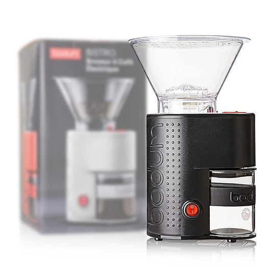 Bodum kaffekvarn "Bistro", med koniskt malverk, elektrisk, svart, 160 W, 1 st