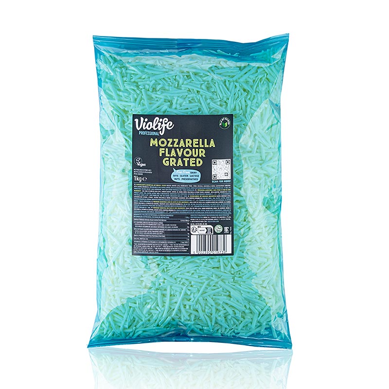 Violife – Mozzarellasmak, riven, vegansk ostersättning, 1 kg
