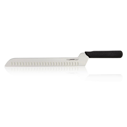 Ostkniv, med grovslipning, 29 cm, svart handtag, 1 st