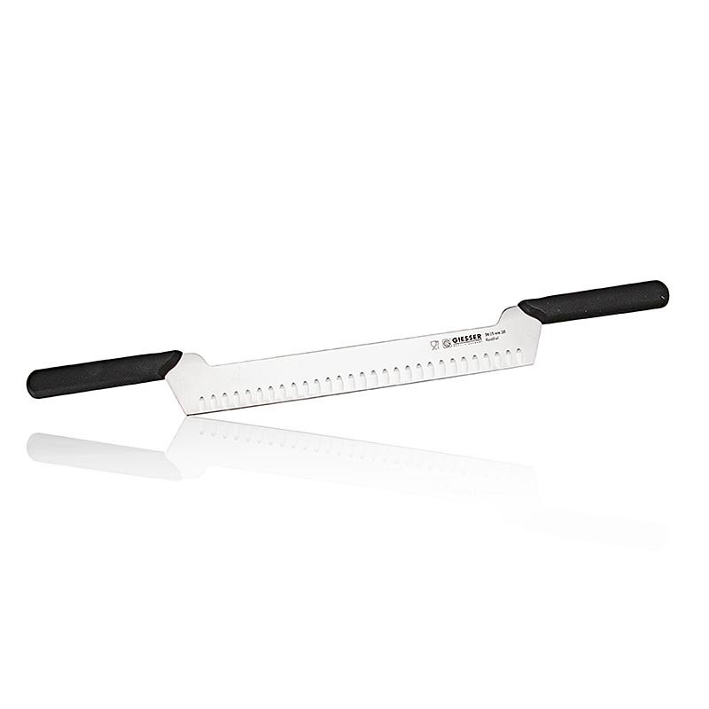 Ostkniv, med grovslipning, 30 cm, två handtag, 1 st