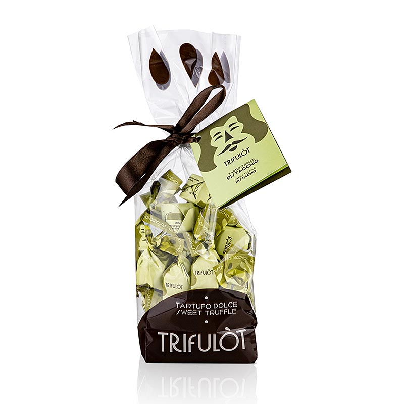 Tartuflanghe Mini tryffelpraliner "trifulòt", pistage, ca 7 g, ljusgrön 180 g