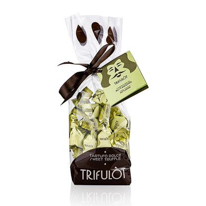 Tartuflanghe Mini tryffelpraliner "trifulòt", pistage, ca 7 g, ljusgrön 180 g