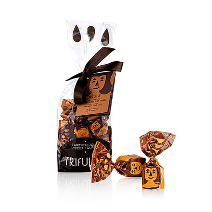 Tartuflanghe Mini-tryffelpraliner "trifulòt", karamell & salt, ca 7 g, 180 g