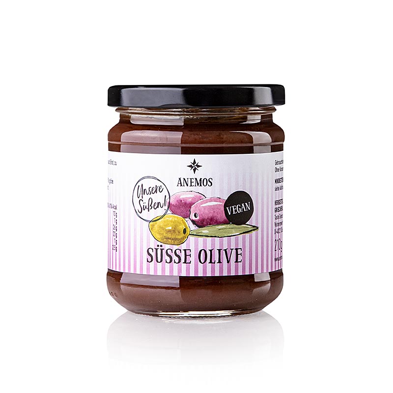 Söta oliver, smörgåspålägg, Anemos, 210 g