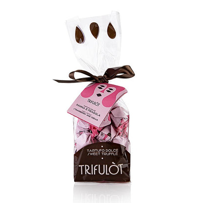 Tartuflanghe Mini-tryffelpraliner "trifulòt", jordgubb & grädde, ca 7 g 180 g