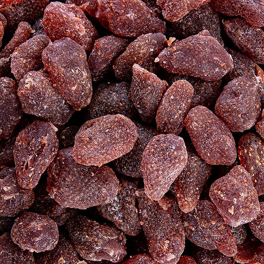 Jordgubbar, torkade, sockrade, svavlade, 1 kg