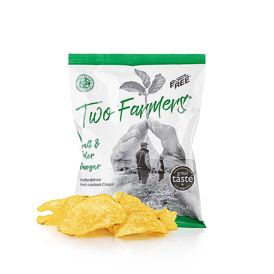 Two Farmers – potatischips "Salt & Cider Vinegar", 40 g
