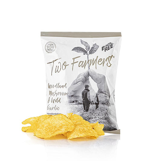 Two Farmers – potatischips "Woodland Mushroom & Wild Garlic", 40 g