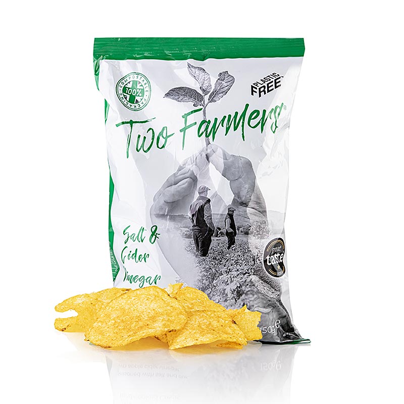 Two Farmers – Potatischips "Salt & Cider Vinegar", 150 g