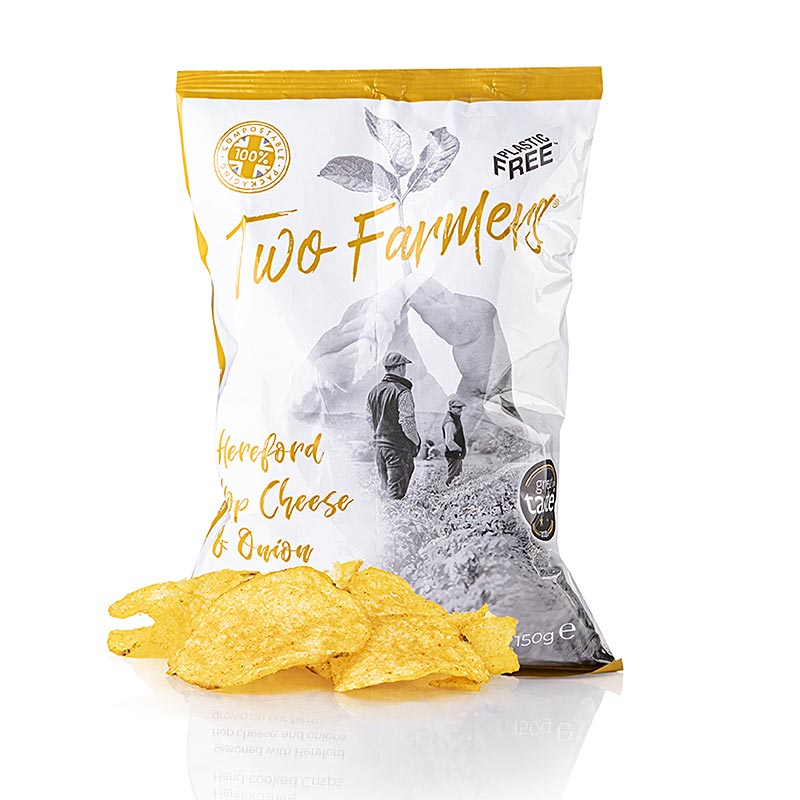 Two Farmers – Potatischips "Hereford Hop Cheese & Onion", 150 g