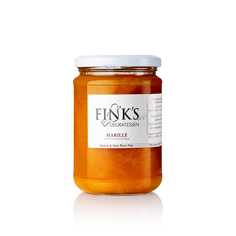 Aprikosmarmelad, med fruktbitar, Fink´s Delikatessen, 400 g