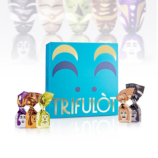 Tartuflanghe Mini-tryffelpraliner "trifulòt", i presentförpackning, 5 sorter, 260 g