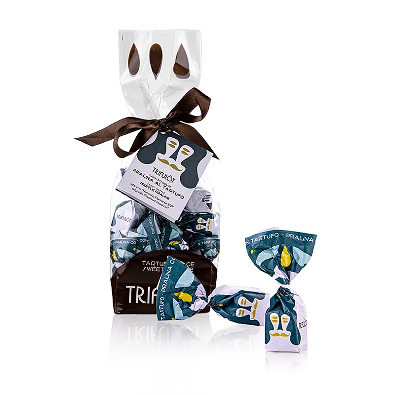 Tartuflanghe Mini-tryffelpraliner "trifulòt", Dulcis Tuber, sommartryffel (teal), 180 g