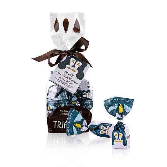 Tartuflanghe Mini-tryffelpraliner "trifulòt", Dulcis Tuber, sommartryffel (teal), 180 g