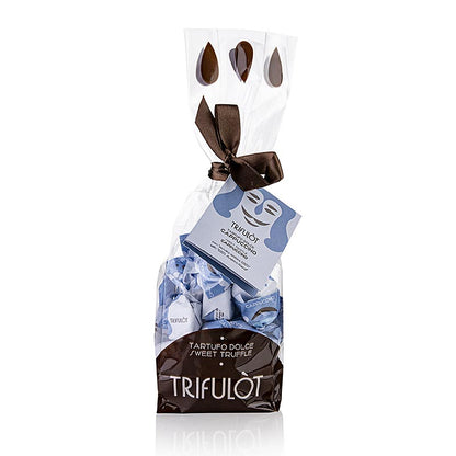 Tartuflanghe Mini-tryffelpraliner "trifulòt", Cappuccino (ljusblå), ca 7 g 180 g