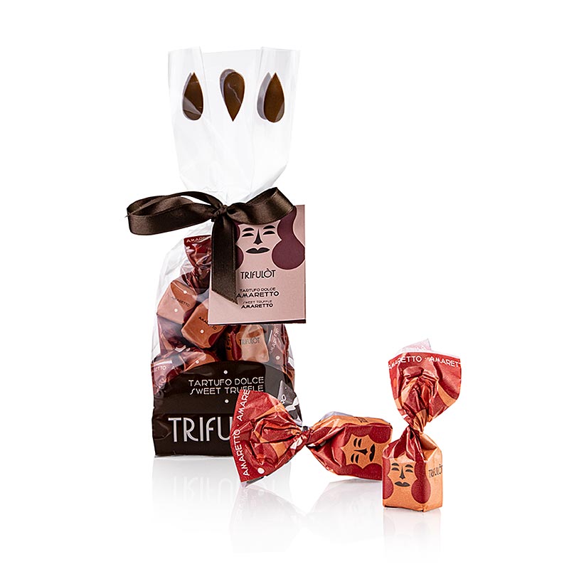 Tartuflanghe Mini tryffelpraliner "trifulòt", Amaretto (röd), ca 7 g 180 g