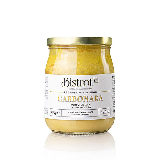 Tartuflanghe - Bistro 75 - Carbonara äggsåsbas, utan bacon, 490 g