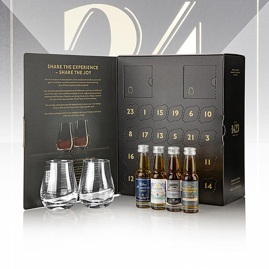 Adventskalender 24 Days of Rum – Edition Schwarz (Black), 480 ml