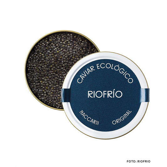 Riofrío Kaviar Classic, Naccarii, STÖRKAVIAR, utan konserveringsmedel, Spanien, 30 g