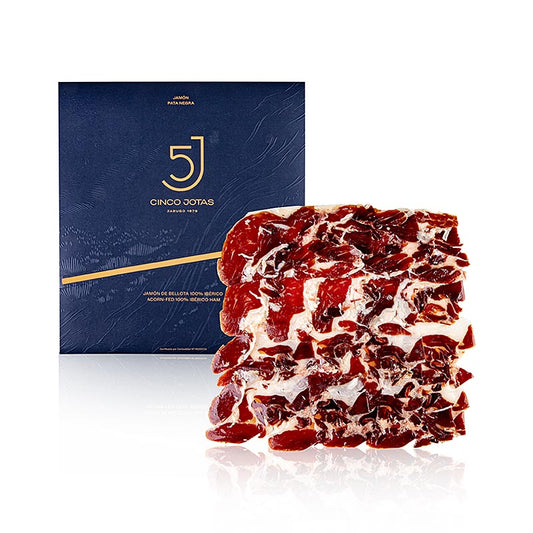 Cinco Jotas – 100 % ekollonfodrad iberisk skinka, handskuren, 70 g