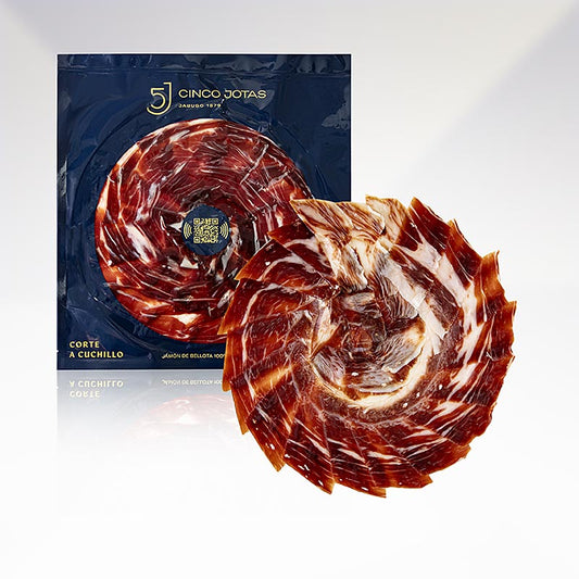 Cinco Jotas – 100 % ekollonfödd iberisk skinka, handskuren, 80 g