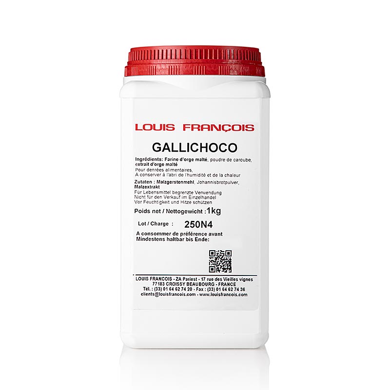 Gallichoco, kakaosubstitut av kornmalt och johannesbröd, Louis Francois (10317), 1 kg