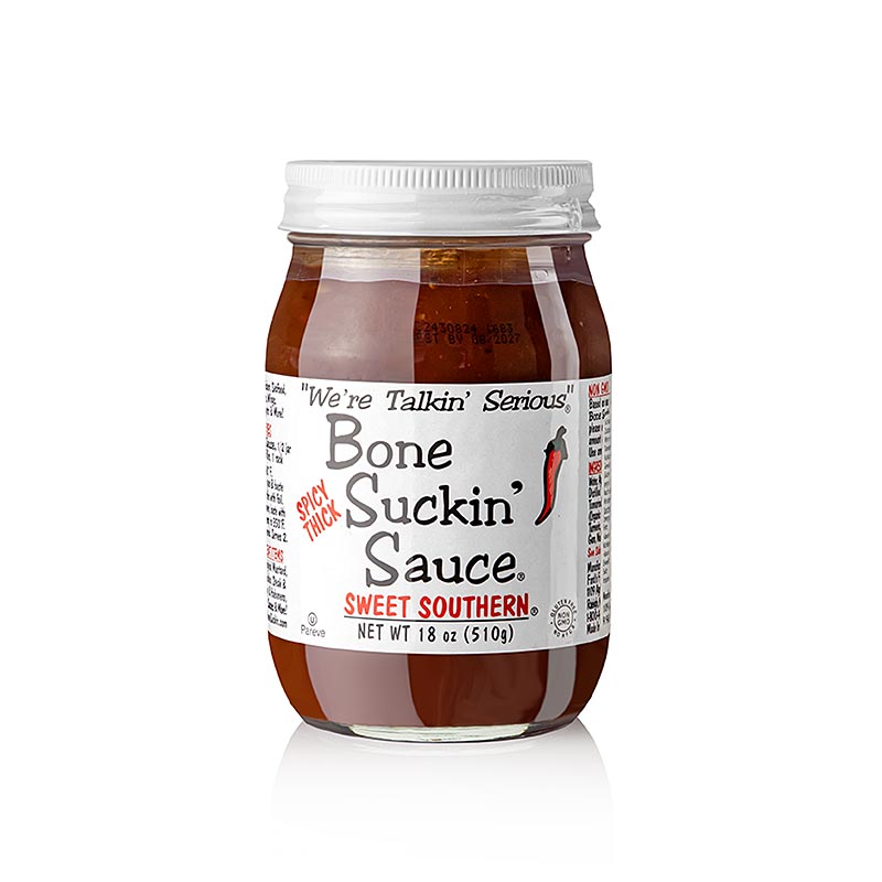 Bone Suckin BBQ-sås Sweet Southern Spicy THICKER Style, Ford´s Food, 420 ml