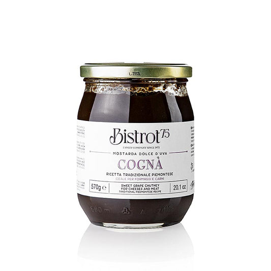 Tartuflanghe - Bistro 75 - Cognà - Söt druvmust-chutney, 570 g