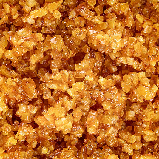Orangeat, kanderade apelsinkuber, finhackade, 250 g