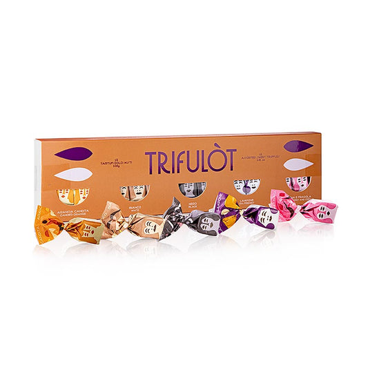 Tartuflanghe Mini-tryffelpraliner "trifulòt", 5 sorter 108 g