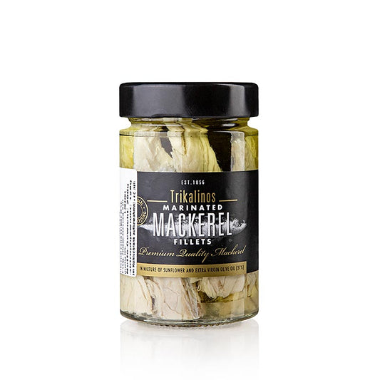Makrillfiléer i olja och citrondressing, Grekland, Trikalinos, 200 g