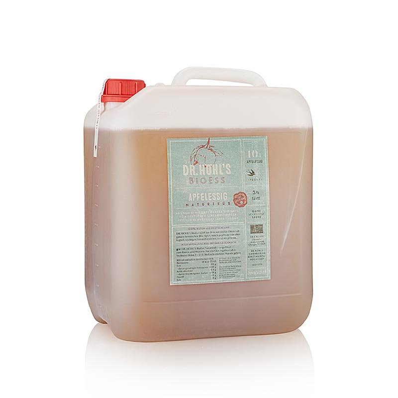 Dr. HÖHL´S BioEss naturligt grumlig, äppelvinäger, vegansk, 5 % syra, ekologisk, 10 l