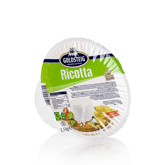 Ricottaost, av komjölk, Goldsteig, 1,5 kg