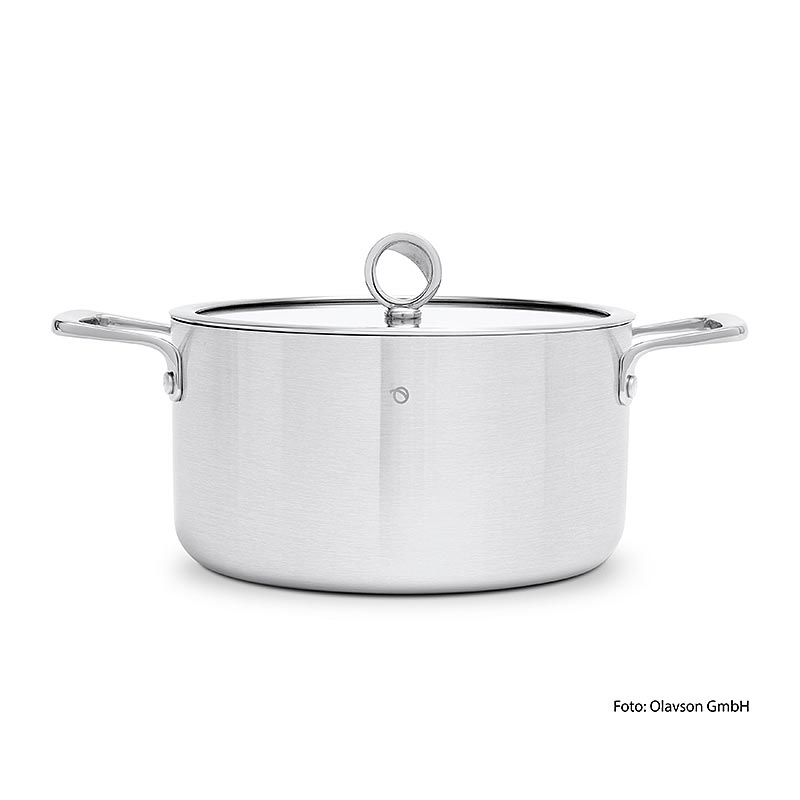Olavson kokkärl med kopparbotten, med lock, 24 cm, 5,5 l, 1 St
