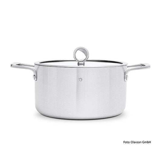 Olavson kokkärl med kopparbotten, med lock, 24 cm, 5,5 l, 1 St