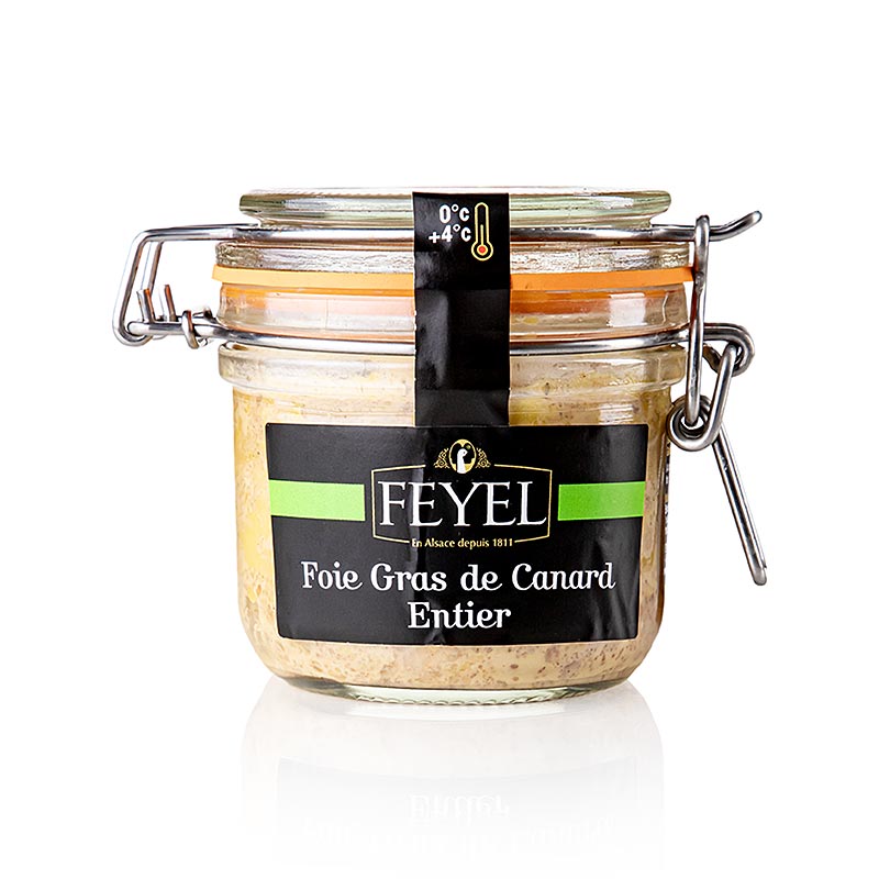 Hela anka-foie gras, burk, Feyel, 180 g