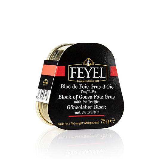 Gåsleverblock, tryfflad, Feyel, 75 g