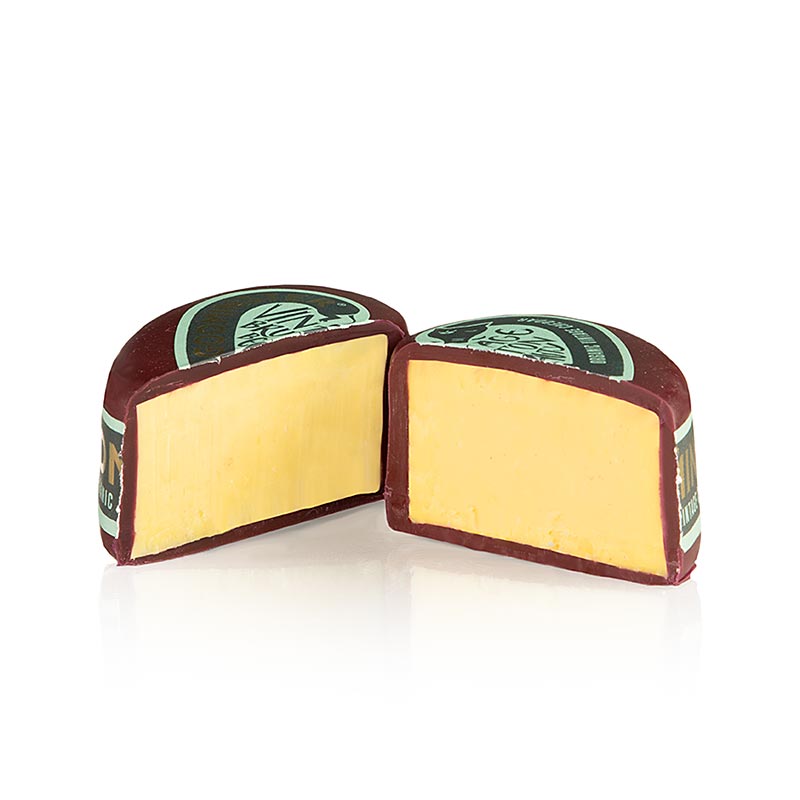 Cheddar Vintage "Mini Herz", hårdost i vax, Godminster, ekologisk, 200 g