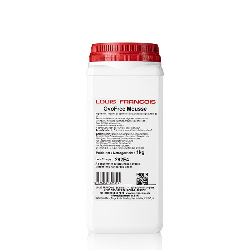 OvoFree Mousse, vegetabilisk mousstabiliserare, Louis Francois, 1 kg
