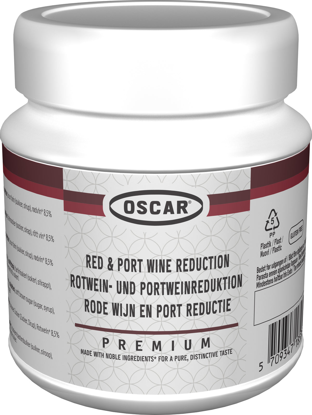 Oscar koncentrat rödvin & portvinreduktion, glutenfri, 580 g