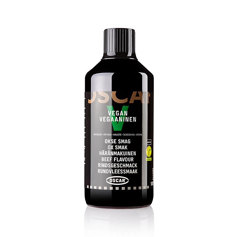 Oscar koncentrat med nötköttssmak, flytande, vegansk, glutenfri (för ca 10 l, 1 l