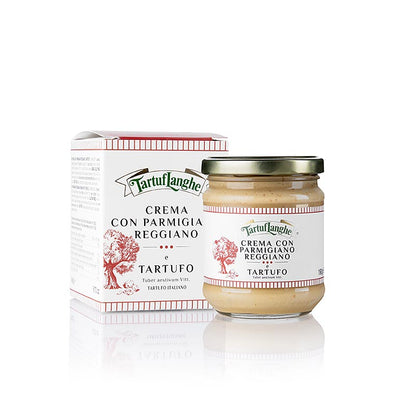 Tartuflanghe Crema con Parmigiano Reggiano, parmesansås med sommartryffel, 180 g