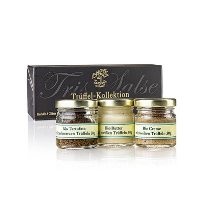 Ppura tryffelkollektion (Salsa Tartufata/kräm/smör), Tartufi di Fassia, ekologis, 90 g, 3 x 30g