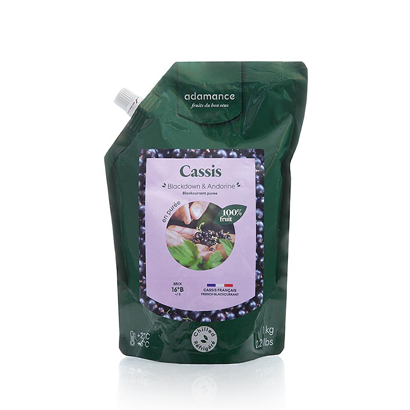 Adamance svarta vinbär (Cassis), osötad, pastöriserad, 1 kg
