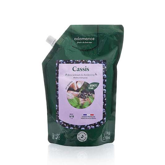 Adamance svarta vinbär (Cassis), osötad, pastöriserad, 1 kg