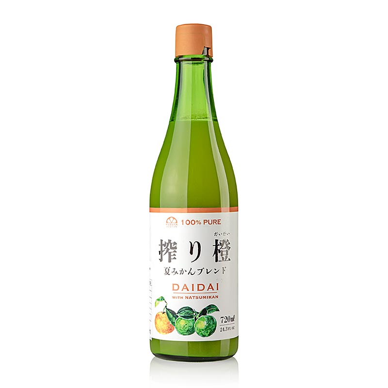Daidai-juice & Natsumikan (bitter apelsin), 100 % citrusfruktjuice, Japan, 720 m