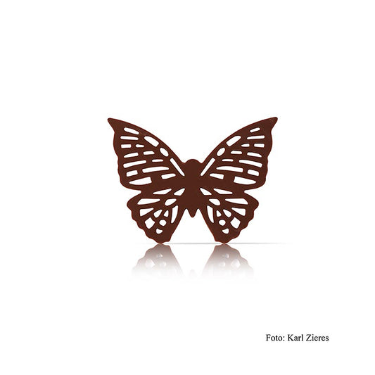 Chokladdekorationer "Butterfly" (fjäril), mörk, Dobla, 135 g, 96 st