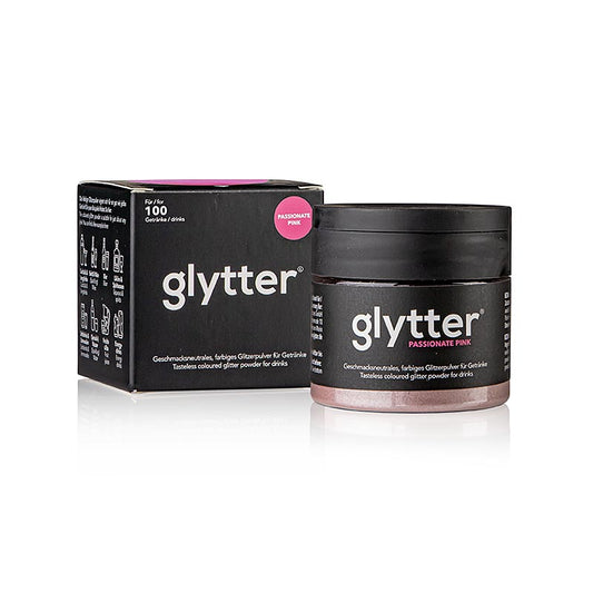 glytter "Passionate Pink", glitterpulver för livsmedel, 10 g