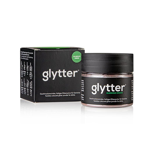 glytter "Glorious Green", livsmedelsglitterpulver, (grönt), 10 g