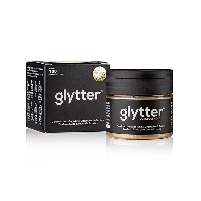 glytter "Gorgeous Gold", livsmedelsglitterpulver, 10 g